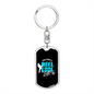 Reel Cool Dad - Luxury Dog Tag Keychain