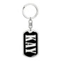 Kay v02 - Luxury Dog Tag Keychain