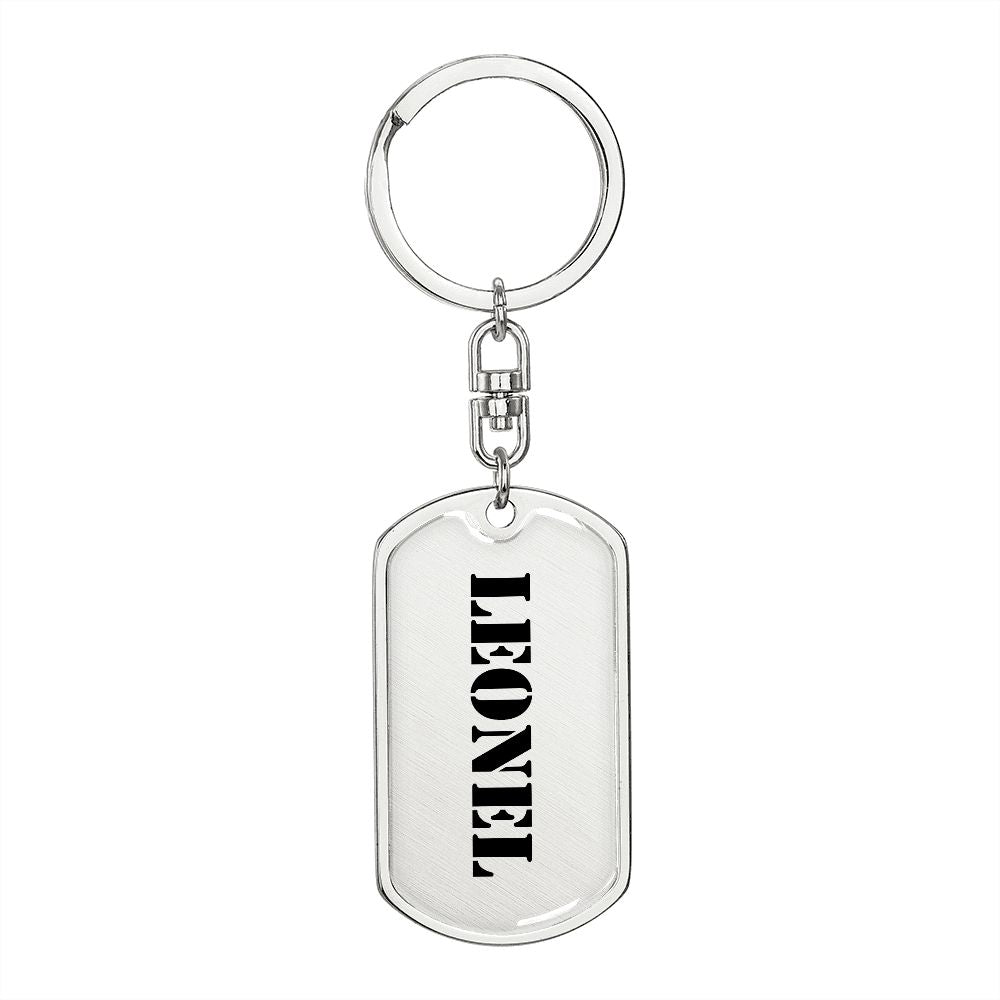 Leonel - Luxury Dog Tag Keychain