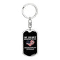 My Heart Belongs To An Afghanistan Veteran - Luxury Dog Tag Keychain
