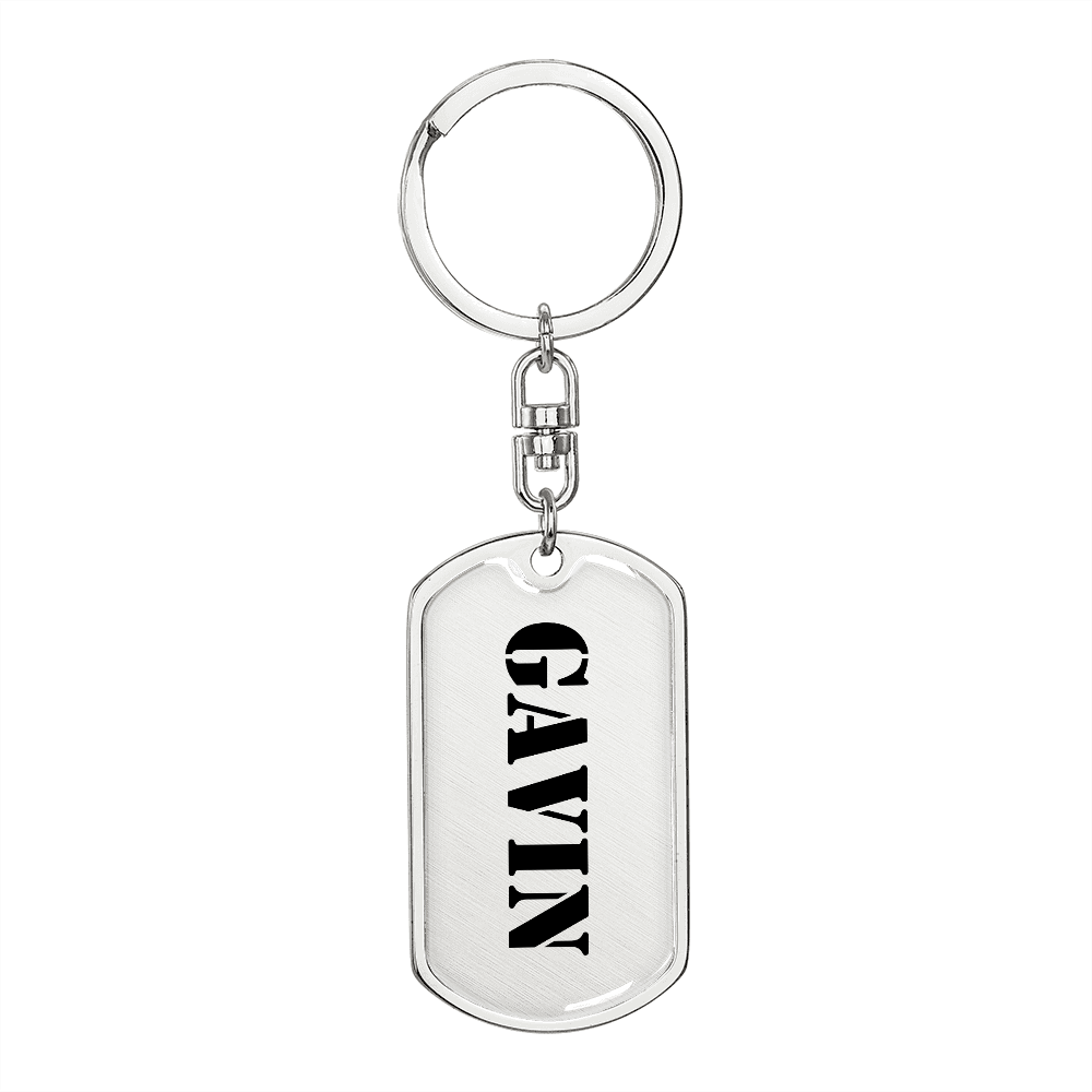 Gavin - Luxury Dog Tag Keychain
