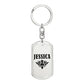 Jessica v01a - Luxury Dog Tag Keychain