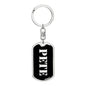 Pete v3 - Luxury Dog Tag Keychain