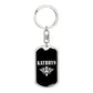 Kathryn v02a - Luxury Dog Tag Keychain