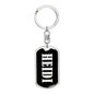 Heidi v02 - Luxury Dog Tag Keychain