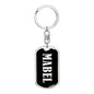 Mabel v02 - Luxury Dog Tag Keychain