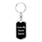 Love My Sussex Spaniel v5 - Luxury Dog Tag Keychain