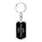 San Francisco Girl v5 - Luxury Dog Tag Keychain