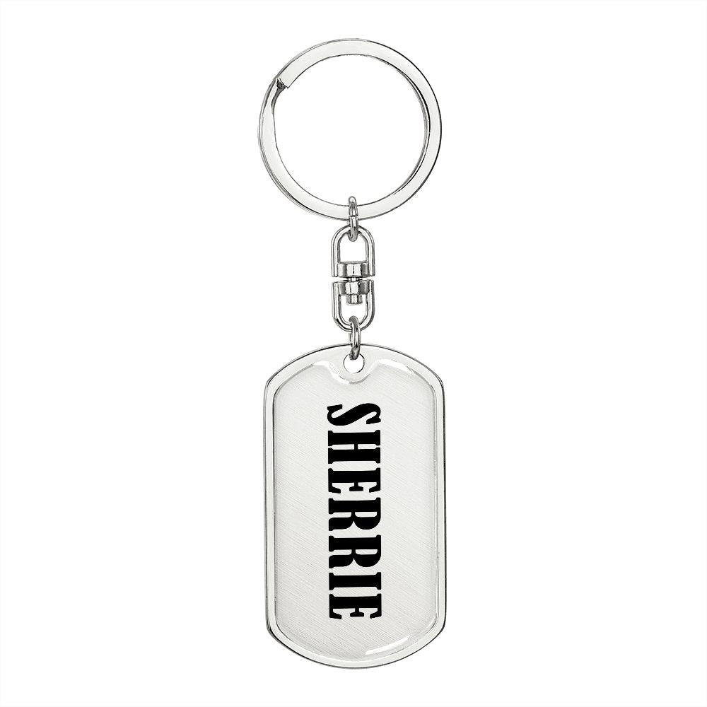 Sherrie v01 - Luxury Dog Tag Keychain