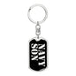 Navy Son v2 - Luxury Dog Tag Keychain