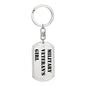 Military Veteran's Girl - Luxury Dog Tag Keychain