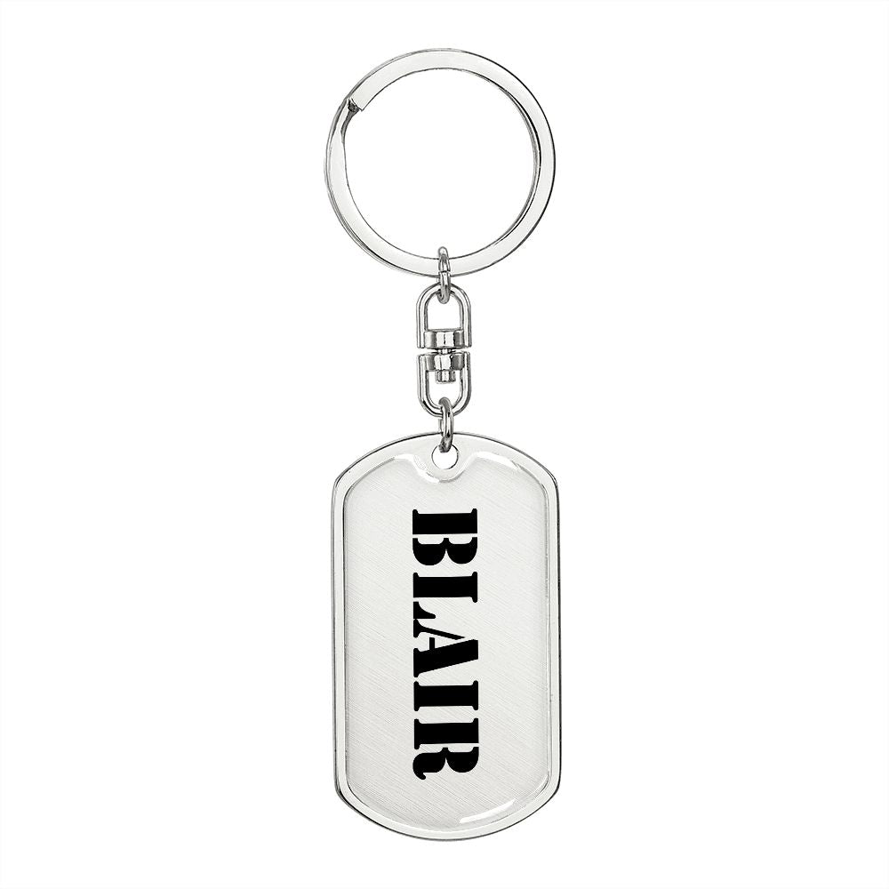 Blair - Luxury Dog Tag Keychain
