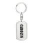 Carolyn v01 - Luxury Dog Tag Keychain