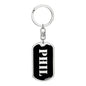 Phil v3 - Luxury Dog Tag Keychain