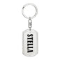 Stella v01 - Luxury Dog Tag Keychain