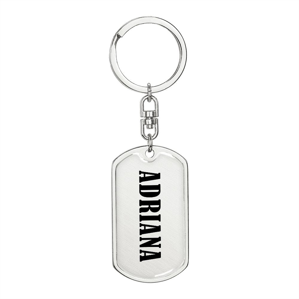 Adriana v01 - Luxury Dog Tag Keychain