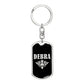 Debra v02a - Luxury Dog Tag Keychain