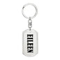 Eileen v01 - Luxury Dog Tag Keychain