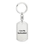 Love My Newfoundland v4 - Luxury Dog Tag Keychain