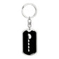 Mama Hippo With 4 Calves v2 - Luxury Dog Tag Keychain
