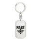 Mary v01a - Luxury Dog Tag Keychain