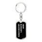 Army Ranger's Grandfather v2 - Luxury Dog Tag Keychain