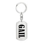 Gail v01 - Luxury Dog Tag Keychain