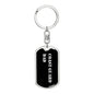 Coast Guard Dad v2 - Luxury Dog Tag Keychain