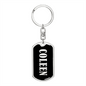 Coleen v02 - Luxury Dog Tag Keychain