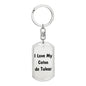 Love My Coton de Tulear v4 - Luxury Dog Tag Keychain
