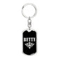 Betty v02a - Luxury Dog Tag Keychain