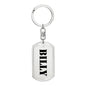 Billy - Luxury Dog Tag Keychain
