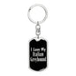 Love My Italian Greyhound v2 - Luxury Dog Tag Keychain