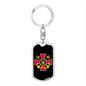 Ukrainian Naval Forces - Luxury Dog Tag Keychain