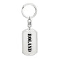 Roland - Luxury Dog Tag Keychain