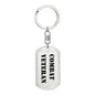 Combat Veteran - Luxury Dog Tag Keychain