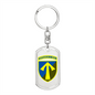 57th Motorized Infantry Brigade (Ukraine) - Luxury Dog Tag Keychain