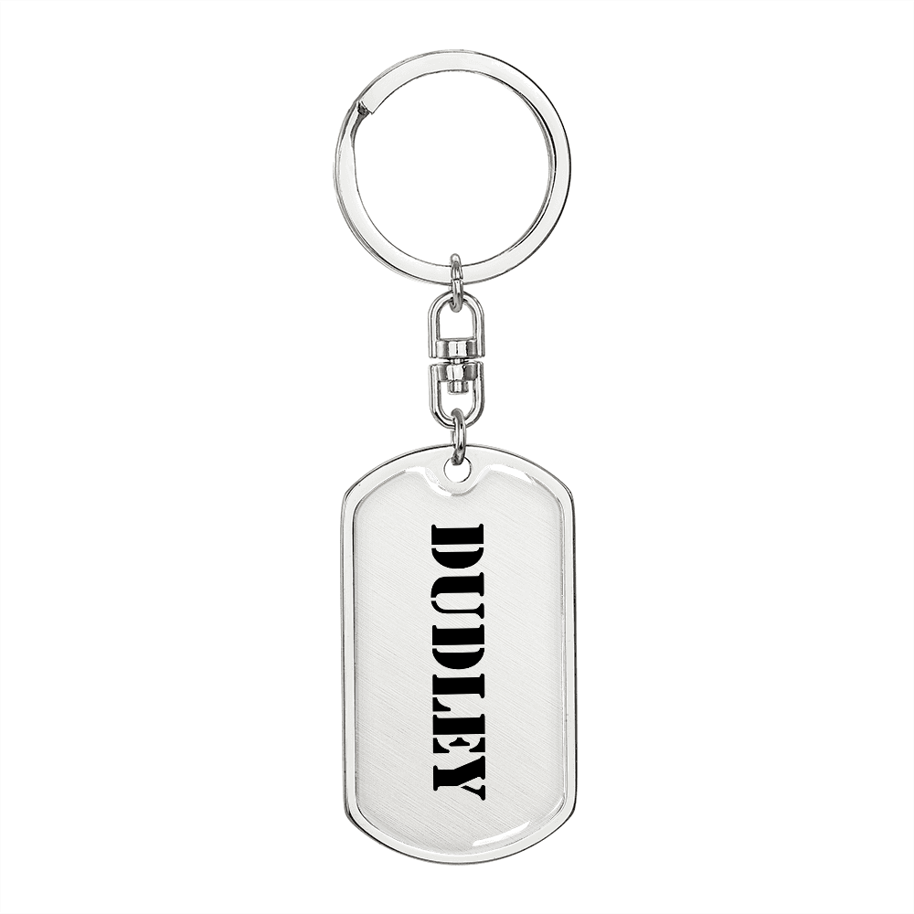 Dudley - Luxury Dog Tag Keychain
