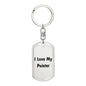 Love My Pointer v4 - Luxury Dog Tag Keychain
