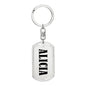 Alicia v01 - Luxury Dog Tag Keychain