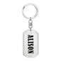 Alison v01 - Luxury Dog Tag Keychain