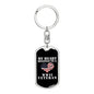 My Heart Belongs To A WWII Veteran - Luxury Dog Tag Keychain
