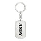 Andy - Luxury Dog Tag Keychain