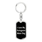 Love My Portuguese Water Dog v5 - Luxury Dog Tag Keychain