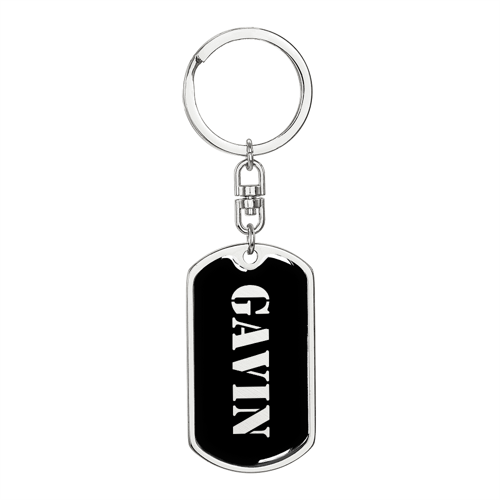 Gavin v2 - Luxury Dog Tag Keychain