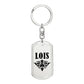 Lois v01a - Luxury Dog Tag Keychain