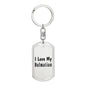 Love My Dalmatian - Luxury Dog Tag Keychain