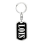 Lois v02 - Luxury Dog Tag Keychain