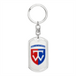 58th Motorized Infantry Brigade (Ukraine) - Luxury Dog Tag Keychain