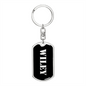 Wiley v2 - Luxury Dog Tag Keychain